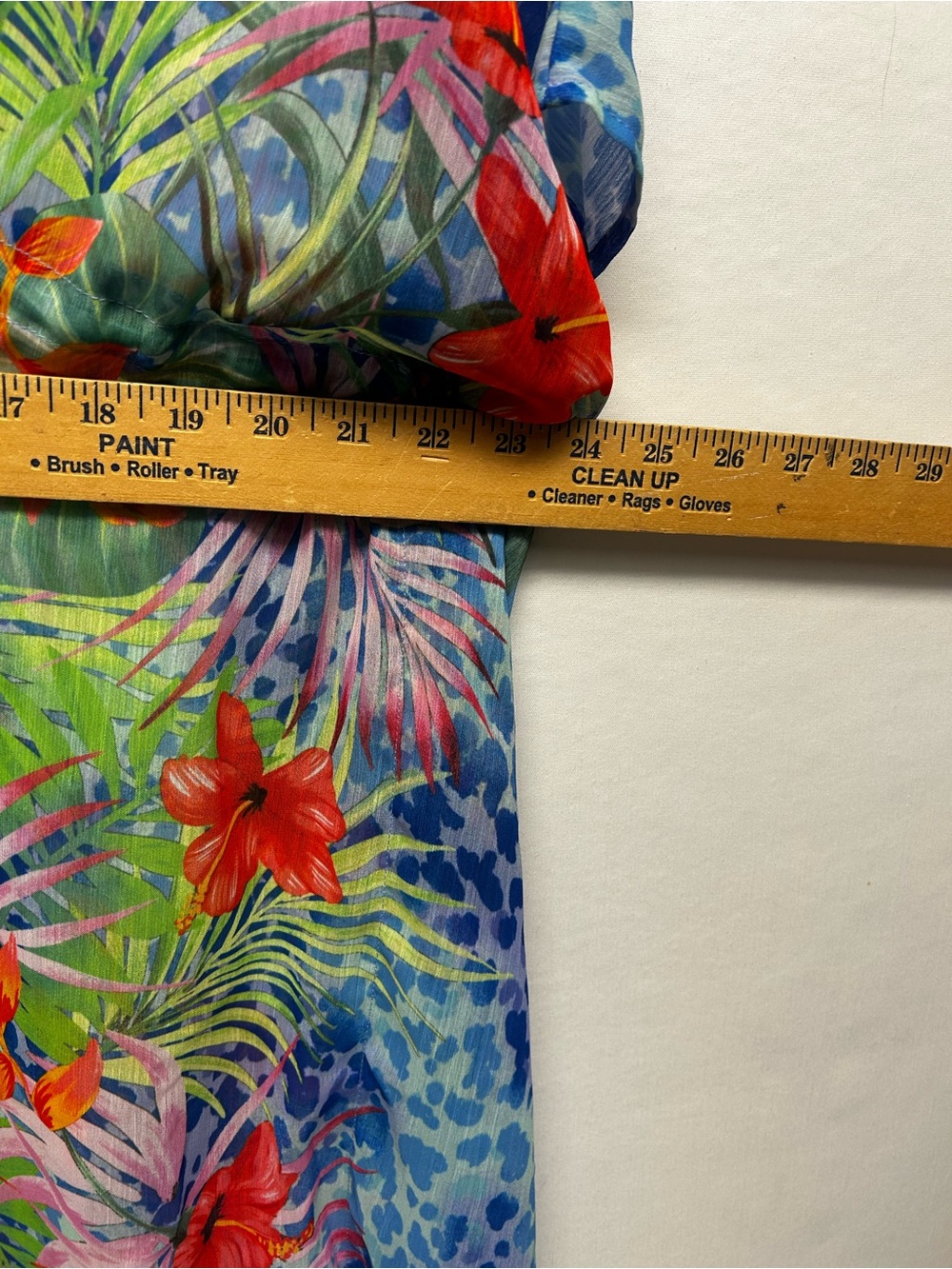Bleu Rod Beattie Blue Tropical Floral Swim Cover-Up - Picture 7 of 12